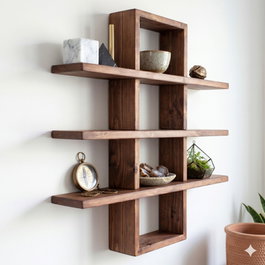Hanah Home Raf359 Estantería Decorativa de Madera